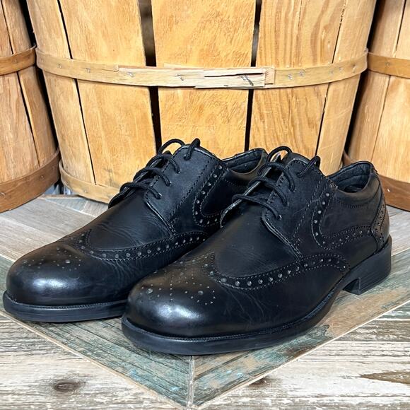 Thom Mcan Bismark Wingtip Brogue Black Leather Lace-Up Oxfords Mens Size 7 main image 7